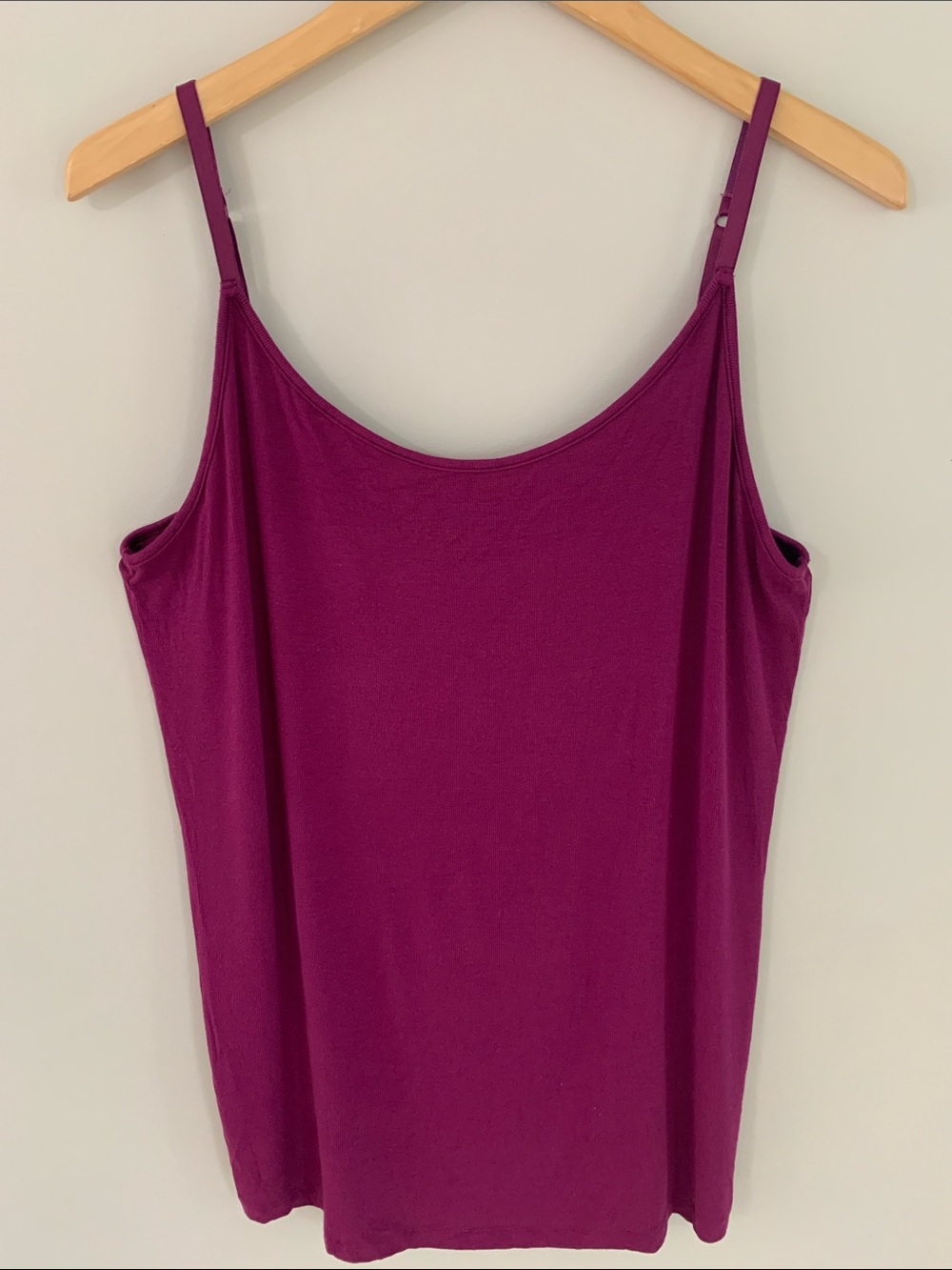 Universal Standard Ribbed Camisole Tank Top Magenta Pink Plus Size Medium 18-20